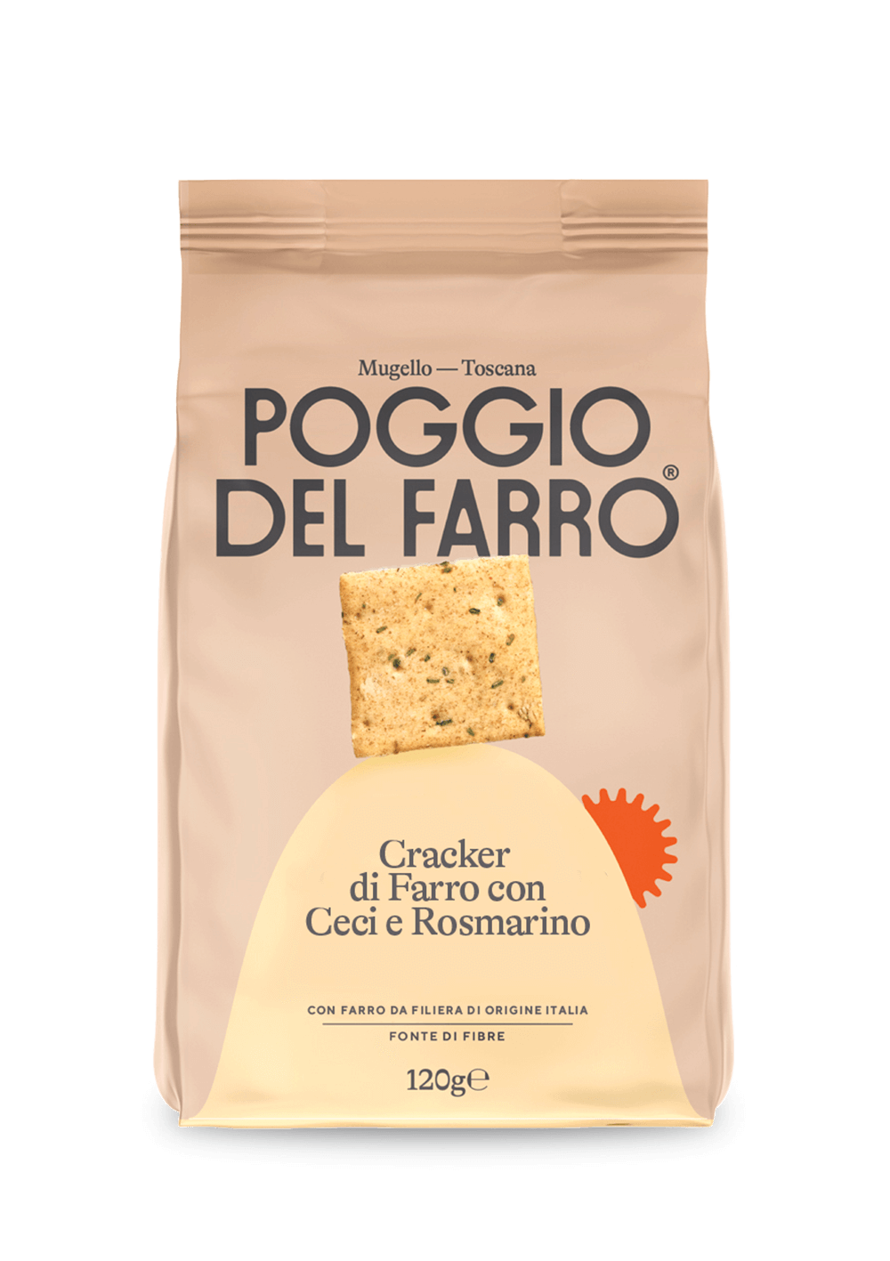 Cracker di Farro con Ceci e Rosmarino