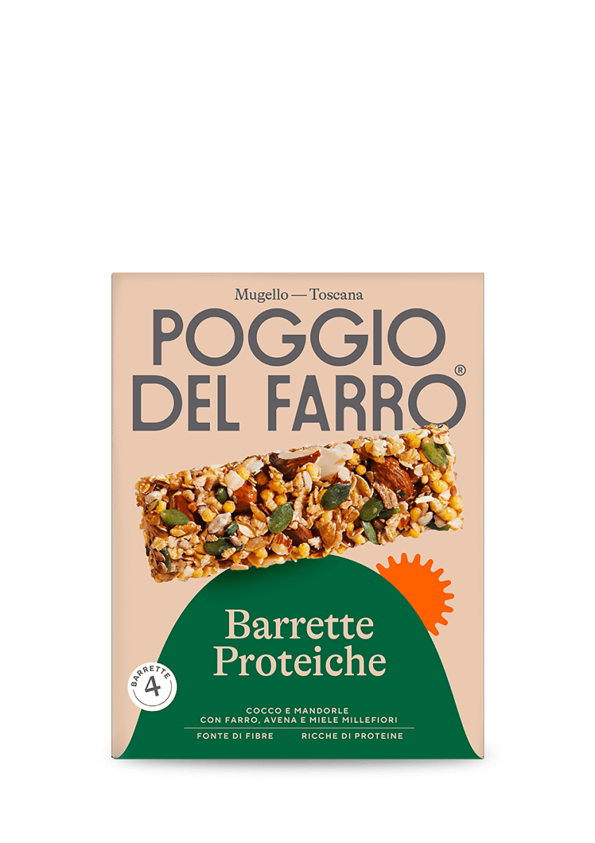 Barretta Proteica Cocco e Mandorle con Farro e Ave