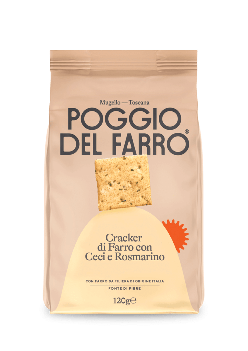 Cracker di Farro con Ceci e Rosmarino