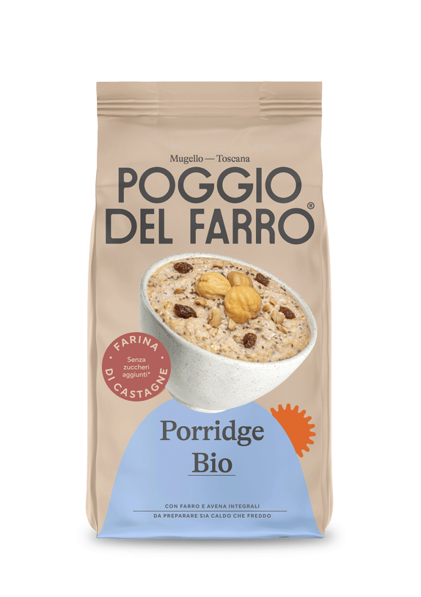 Porridge con farina di castagne bio