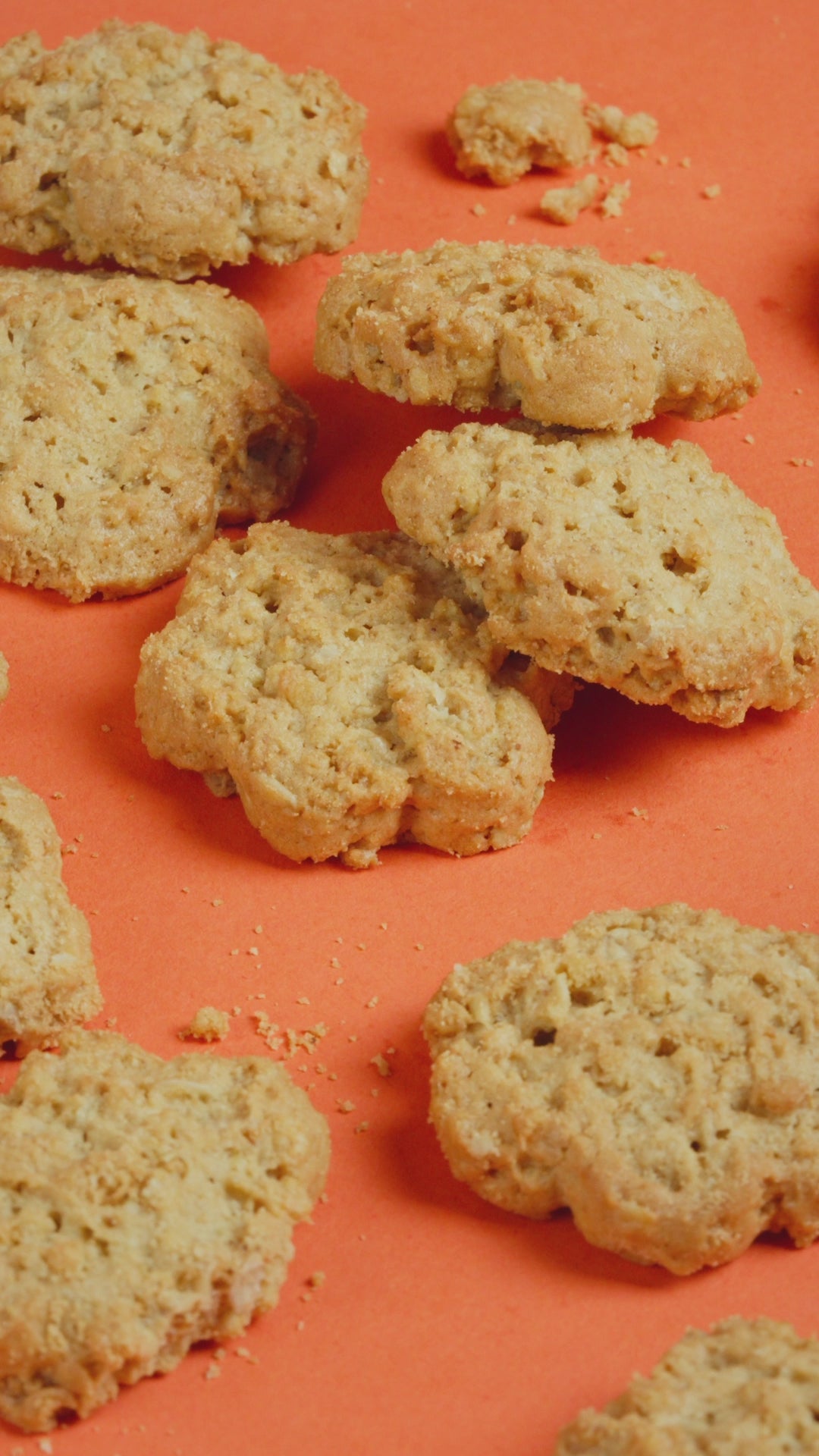 Crunchy cookie artigianali al farro e crema di arachidi Poggio del Farro, vista a 360 gradi